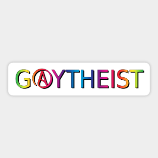 Gay Atheist Sticker